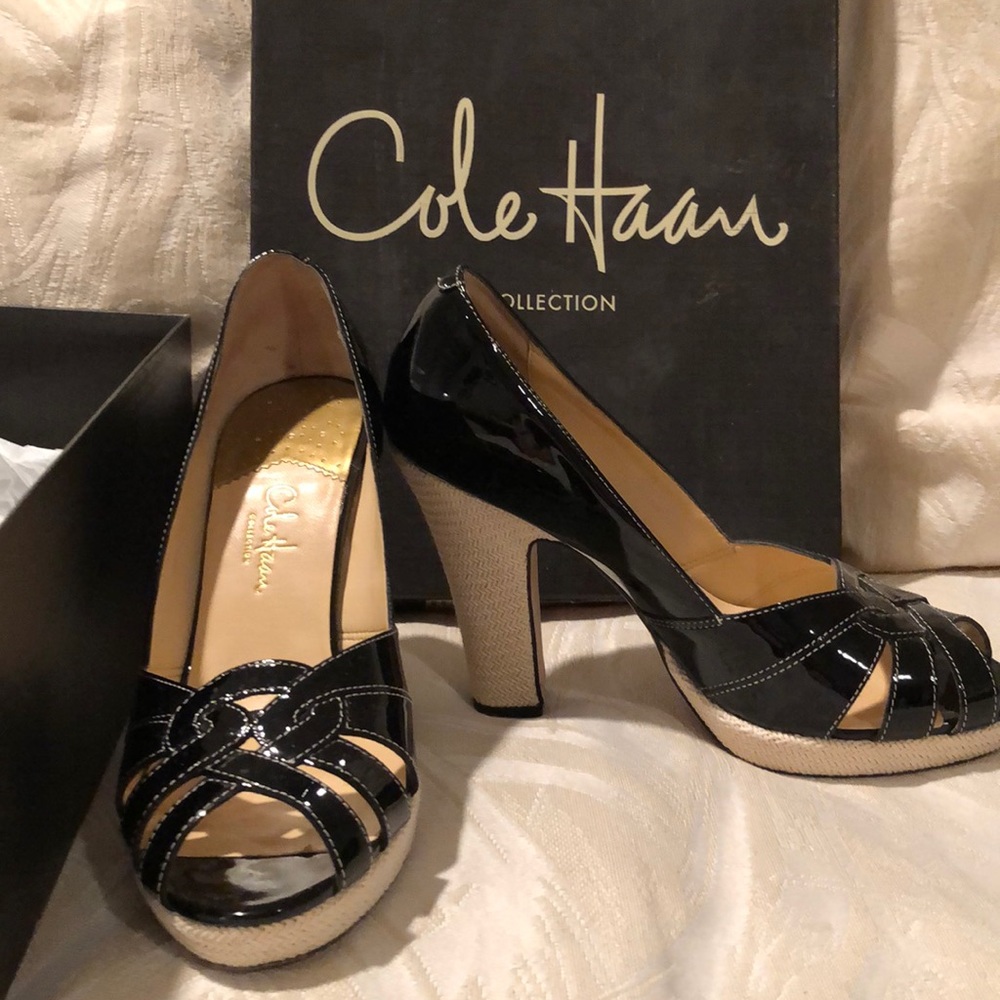 Cole Haan Air pump- black patent